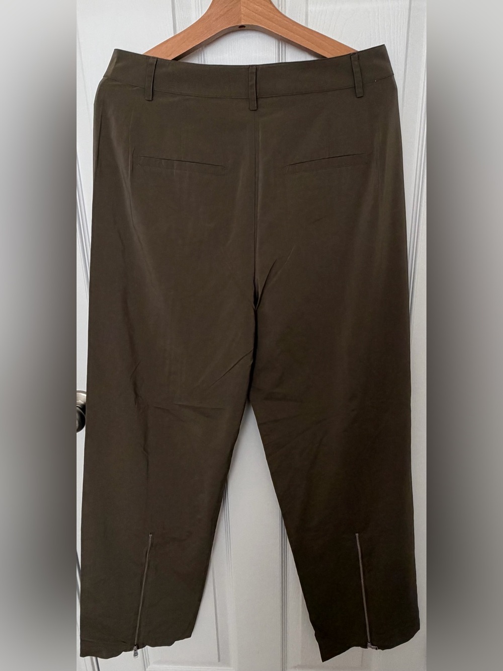 NWT* Tibi Nylon Zipper Trouser - size 6 Regular/ waist 31.75” - Picture 6 of 9